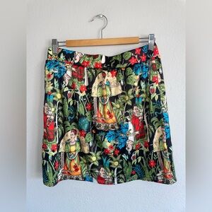 Frida Kahlo artist Vibrant Artistic Print Mini Skirt 2XL